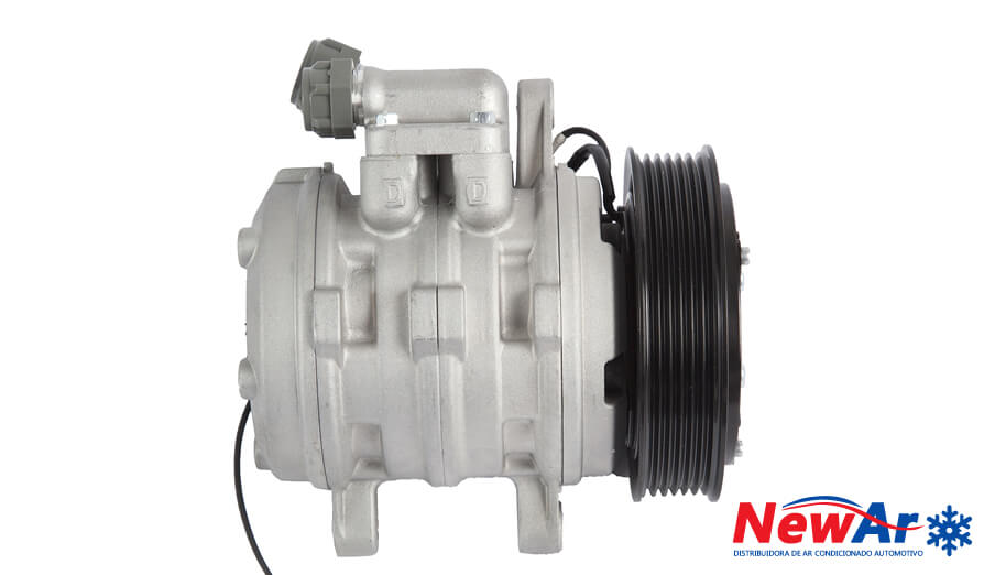 Cod. NW10.034 COMPRESSOR GOL MODELO  10P08E Polia 6PK R134A
