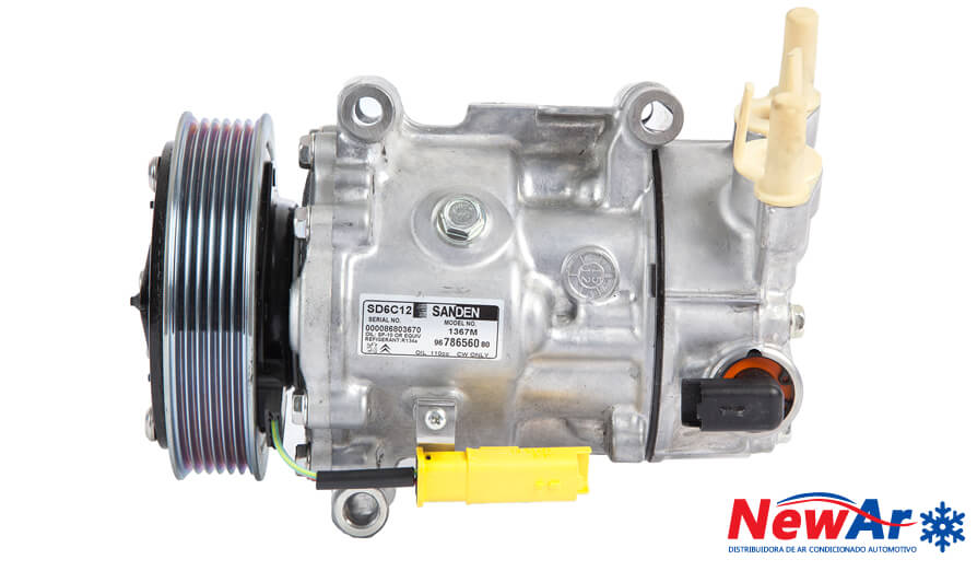 COD.NW10.010 COMPRESSOR PEUGEOT 307 CITROEM C4 PV6 Φ122 12V 160ml PAG46 135ml